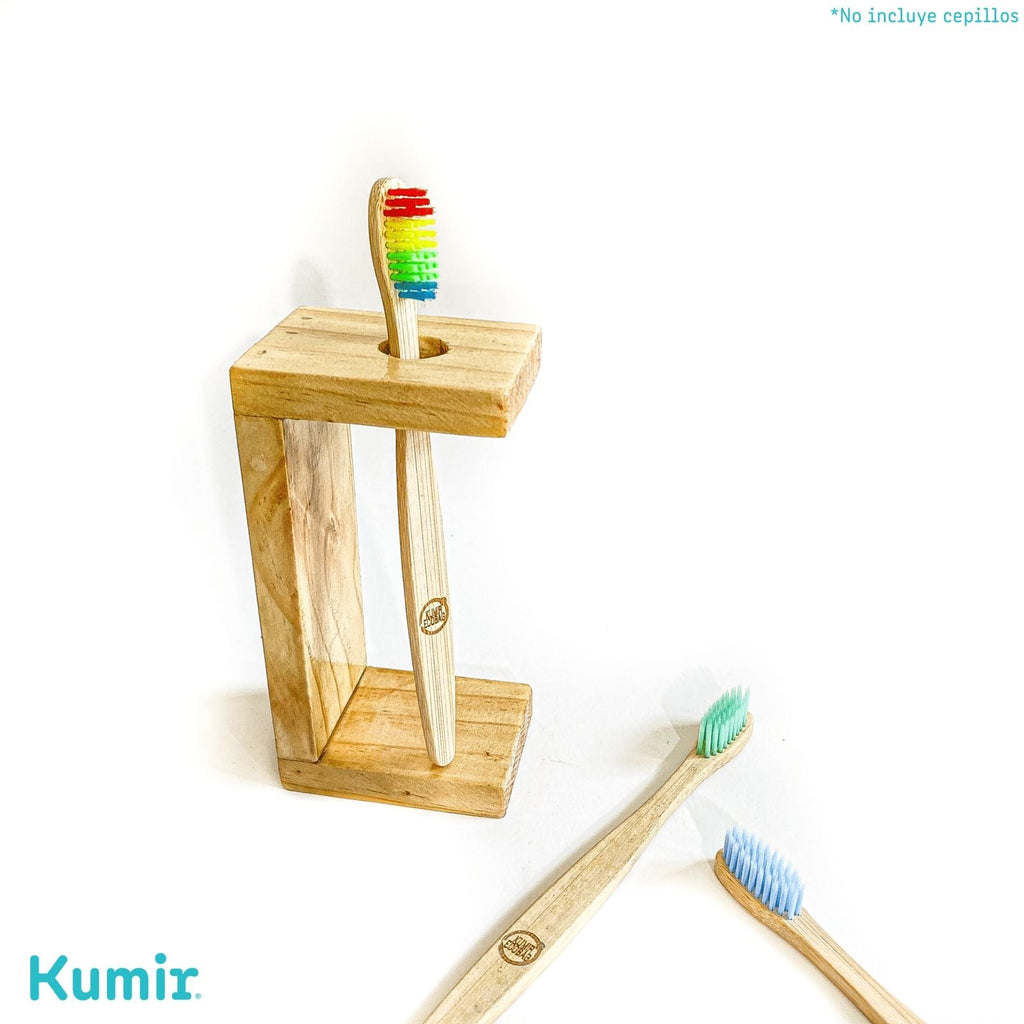 Outlet) Porta cepillos de madera recuperada – KUMIR